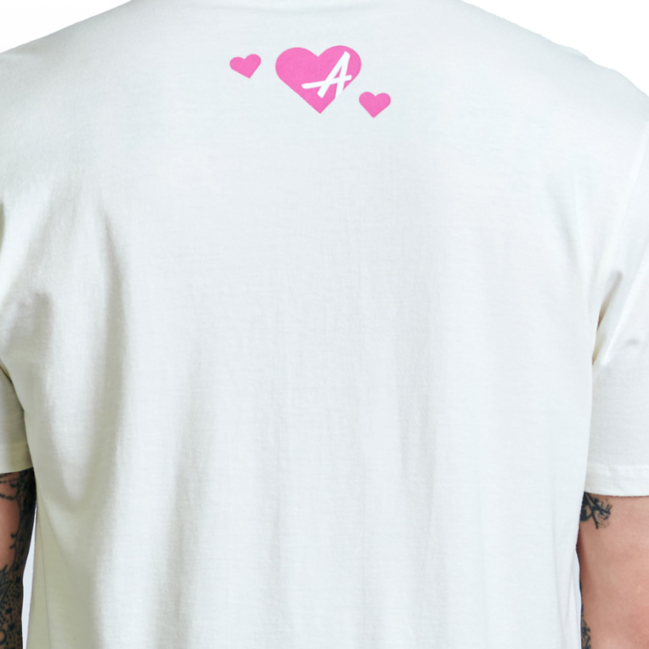 Approve Camiseta 5392-OFR M BOLD HI BEAR Off WhiteRosa Algodao -2-
